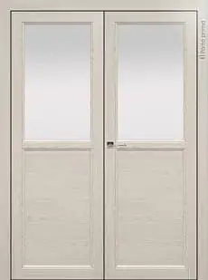 Дверь Sorrento / Сорренто Б1 Дуб шампань со стеклом