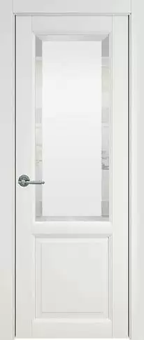 Дверь Dinastia Porta Classic Бежевая эмаль (RAL 9010) со стеклом