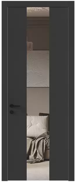 Межкомнатная дверь Tivoli Ж-1, Со стеклом (ДО), цвет - Диамант серый