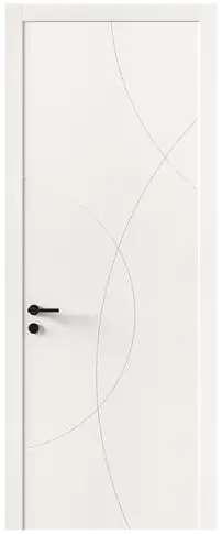Дверь Tivoli Б-5 Белоснежная мягкая шагрень без стекла