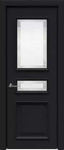 Дверь Imperia-R Porta Classic LUX Черная эмаль (RAL 9004) со стеклом