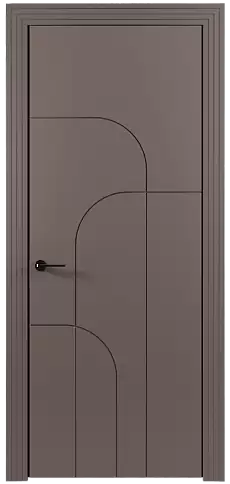 Дверь Arco Moderno Теплый Серый эмаль (RAL 040-60-05) без стекла