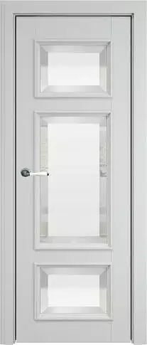 Дверь Siena Porta Classic LUX Серая эмаль (RAL 7047) со стеклом