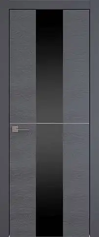 Дверь Tivoli Ж-3 Графитово-серая эмаль по шпону (RAL 7024) со стеклом
