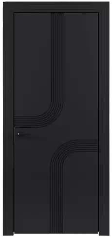 Дверь Armonia Moderno Черная эмаль (RAL 9004) без стекла
