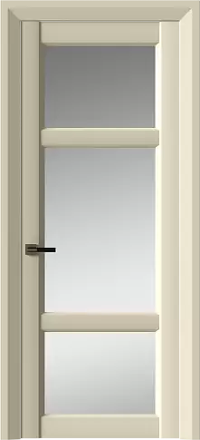 Дверь Siena Neo Classic Decoro Жемчужная эмаль (RAL 1013) со стеклом