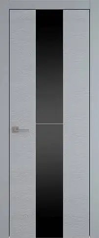 Дверь Tivoli Ж-3 Серебристо-серая эмаль по шпону (RAL 7045) со стеклом