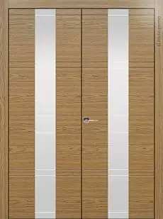 Дверь Tivoli / Тиволи Ж-2 Дуб карамель со стеклом