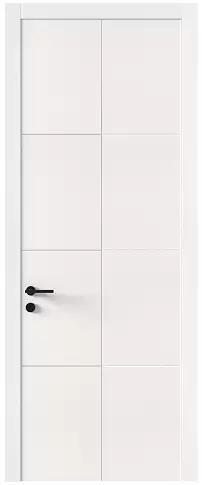 Дверь Tivoli Л-2 Белоснежная мягкая шагрень без стекла