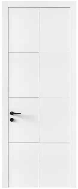 Межкомнатная дверь Tivoli Л-2, Без стекла (ДГ), цвет - Белоснежная мягкая шагрень