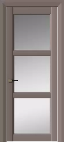 Дверь Milano Neo Classic Decoro Теплый Серый эмаль (RAL 040-60-05) со стеклом