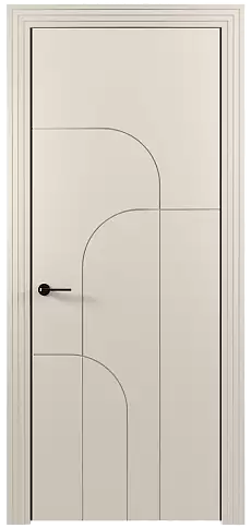 Дверь Arco Moderno Бежевая эмаль (RAL 9010) без стекла