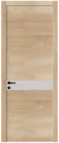 Дверь Tivoli И-4 Дуб сонома светлый со стеклом