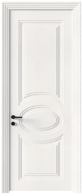 Межкомнатная дверь Florencia Neo Classic Scalino, Без стекла (ДГ), цвет - Белоснежная мягкая шагрень