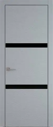 Дверь Tivoli В-4 Серебристо-серая эмаль по шпону (RAL 7045) без стекла