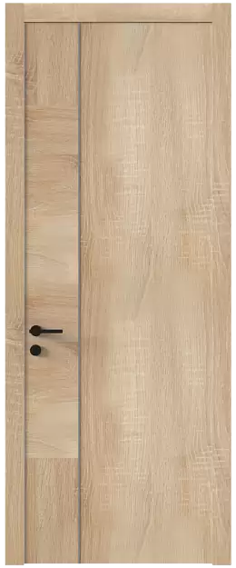 Межкомнатная дверь Tivoli В-1, Без стекла (ДГ), цвет - Дуб сонома светлый