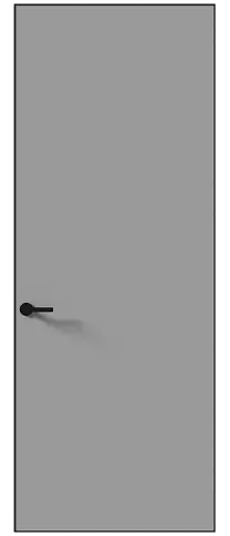 Дверь Tivoli А-1 Невидимка Серый Флокс эмаль (RAL 358-71-02) без стекла