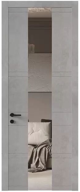 Межкомнатная дверь Tivoli Ж-2, Со стеклом (ДО), цвет - Белый камень