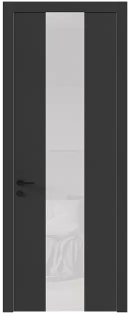 Межкомнатная дверь Tivoli Ж-1, Со стеклом (ДО), цвет - Диамант серый