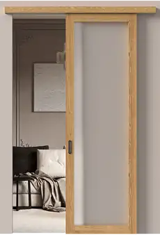 Дверь Tivoli / Тиволи З-1 Дуб натуральный со стеклом