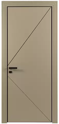 Дверь Pala Moderno Серое Льняное волокно эмаль (RAL 075-70-10) без стекла