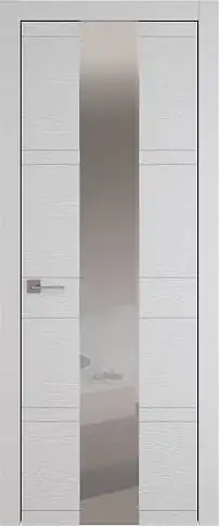 Дверь Tivoli / Тиволи Ж-2 Серая эмаль по шпону (RAL 7047) со стеклом