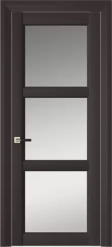 Дверь Milano Neo Classic Decoro Чёрный Базальт эмаль (RAL 040-30-05) со стеклом