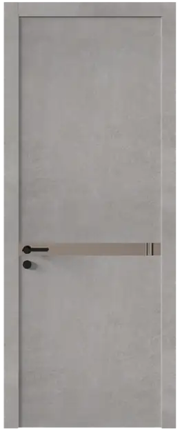 Межкомнатная дверь Tivoli Б-4, Со стеклом (ДО), цвет - Белый камень