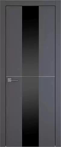 Дверь Tivoli Ж-3 Графитово-серая эмаль (RAL 7024) со стеклом