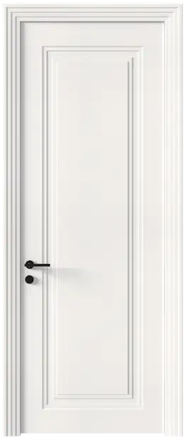 Межкомнатная дверь Domenica Neo Classic Scalino, Без стекла (ДГ), цвет - Белоснежная мягкая шагрень