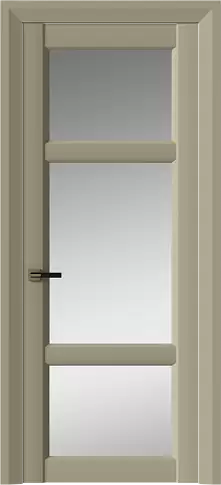 Дверь Siena Neo Classic Decoro Серое Льняное волокно эмаль (RAL 075-70-10) со стеклом
