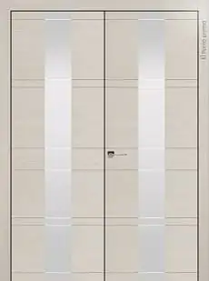 Дверь Tivoli / Тиволи Ж-2 Дуб шампань со стеклом