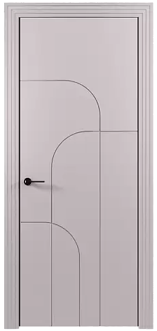 Дверь Arco Moderno Серый Флокс эмаль (RAL 358-71-02) без стекла