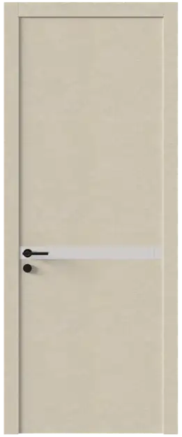 Межкомнатная дверь Tivoli Б-4, Со стеклом (ДО), цвет - Версилк крем