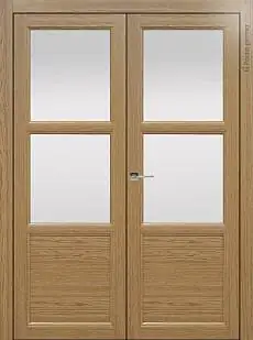 Дверь Sorrento / Сорренто Б2 Дуб карамель со стеклом