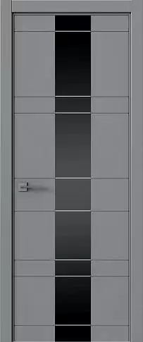 Дверь Tivoli Ж-2 Серебристо-серая эмаль (RAL 7045) со стеклом