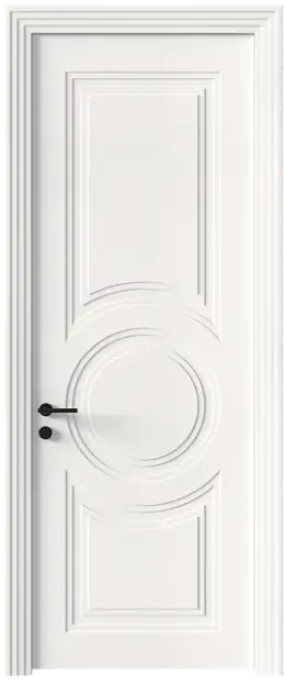 Межкомнатная дверь Ravenna Neo Classic Scalino, Без стекла (ДГ), цвет - Белоснежная мягкая шагрень