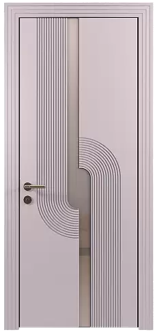 Дверь Cascato Moderno Серый Флокс эмаль (RAL 358-71-02) без стекла