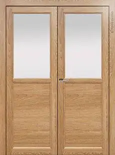 Дверь Sorrento / Сорренто Б1 Дуб капучино со стеклом