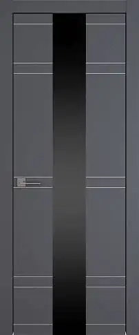 Дверь Tivoli / Тиволи Ж-4 Графитово-серая эмаль (RAL 7024) со стеклом