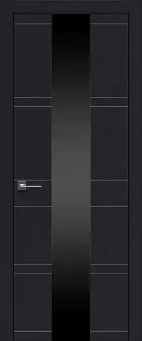 Дверь Tivoli / Тиволи Ж-2 Черная эмаль (RAL 9004) со стеклом