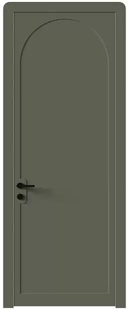 Межкомнатная дверь Luna, Без стекла (ДГ), цвет - Серый Мох эмаль (RAL 7003)