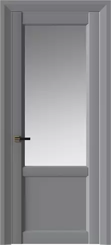 Дверь Dinastia Neo Classic Decoro Серебристо-серая эмаль (RAL 7045) со стеклом