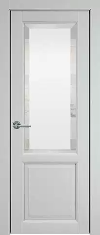 Дверь Dinastia Porta Classic Серая эмаль (RAL 7047) со стеклом