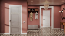 Дверь Siena Neo Classic Серая эмаль ral 7047 Распашная