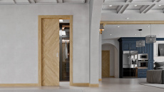 Дверь Tivoli И-1 Дуб капучино