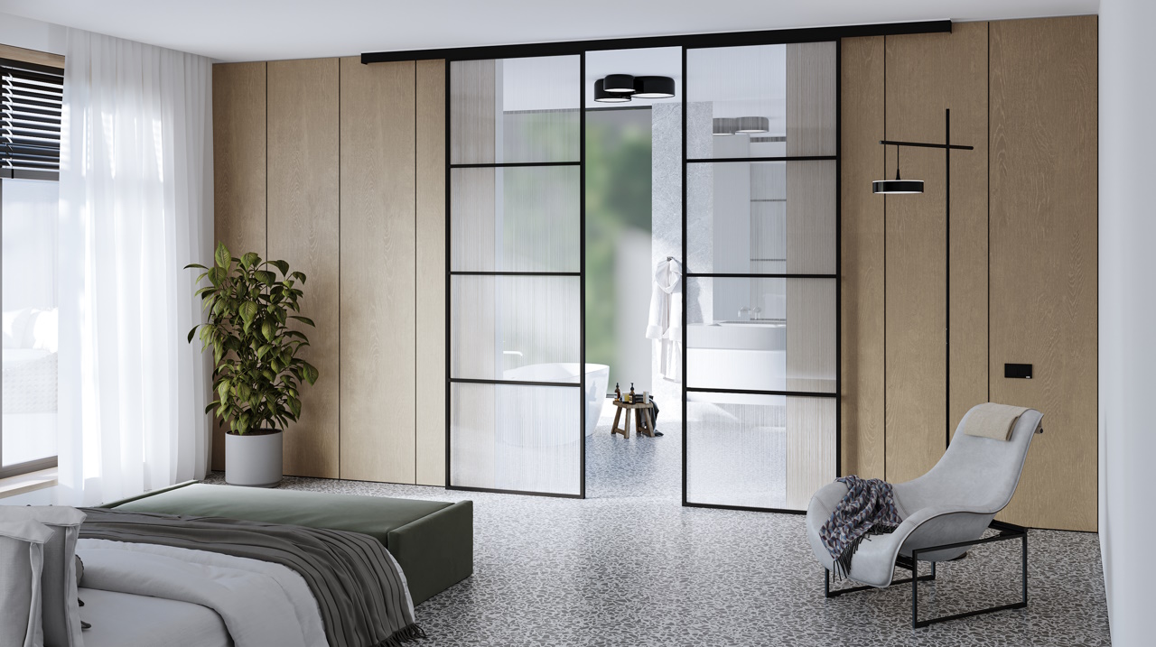 Раздвижные двери в ванной и туалете: практичность, безопасность и особенности установки