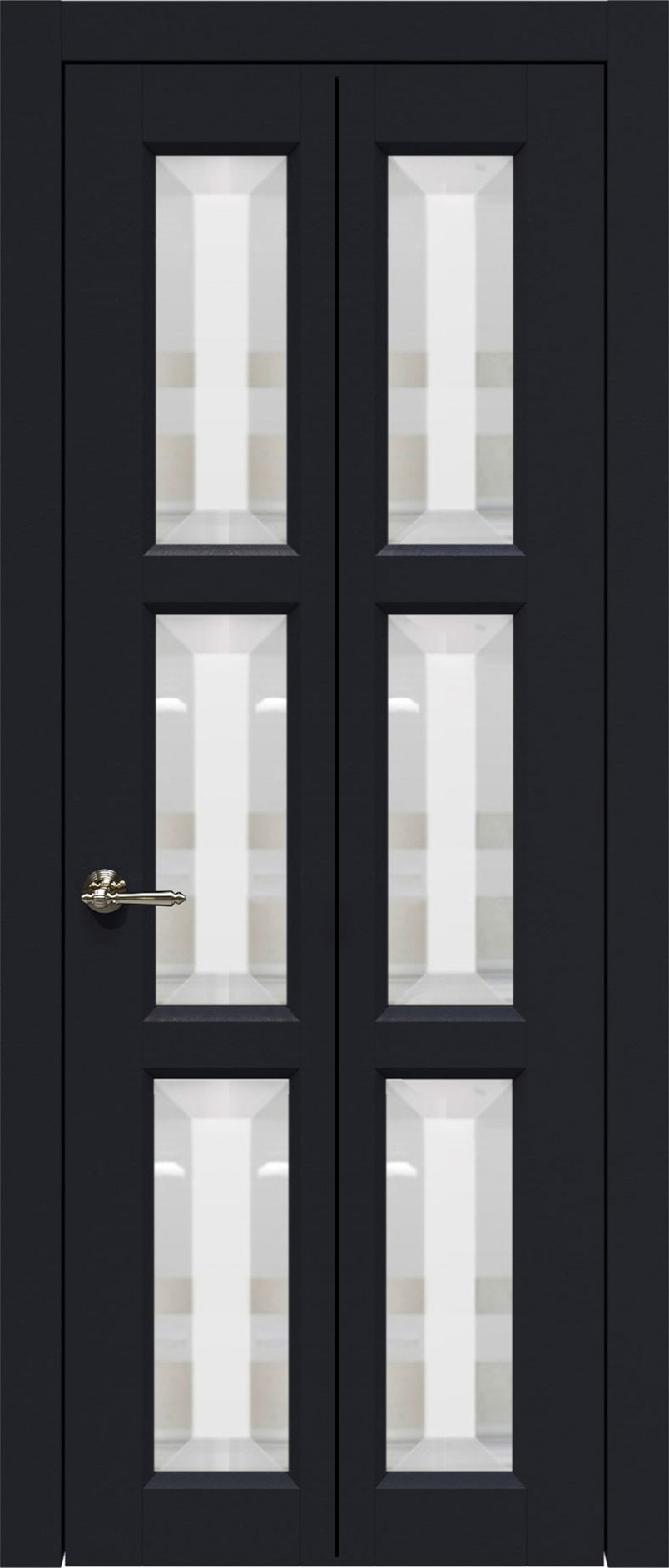 Межкомнатная дверь Porta Classic Milano, цвет - Черная эмаль (RAL 9004 ...