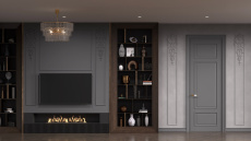 Дверь Siena Porta Classic LUX LUX Графитово-серая эмаль (RAL 7024)