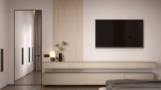 Дверь Tivoli А-1 Белая эмаль Зеркало Невидимка